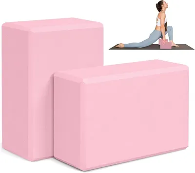 Imagen del producto de Bloques de yoga, 2 unidades, de espuma EVA, antideslizantes, para yoga y pilates
