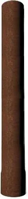 Produktbild von Rostfarbenes Ofenrohr für Gartenkamin, 66 cm Länge, 10 cm Durchmesser