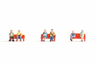 Zdjęcie produktu dla NOCH Sitting People, Z (1:220), Wielobarwny
