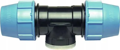 Image de Unidelta | Raccord Té réducteur - 40x5/4 - Polypropylène - Résistant UV et corrosion