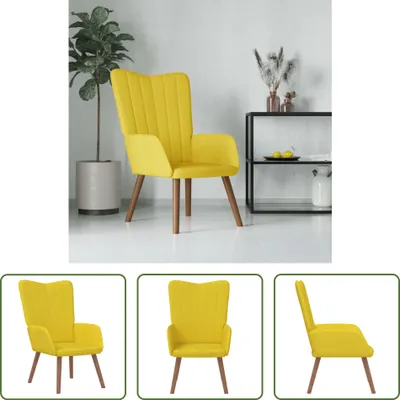 Obrázek produktu pro The Living Store Relaxsessel Senfgelb Samt