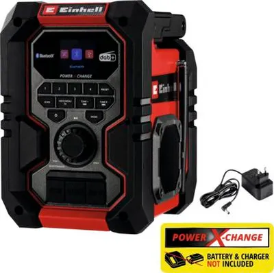 Zdjęcie produktu dla Radio bezprzewodowe EINHELL TE-CR 18 Li DAB+/FM/BT, solo