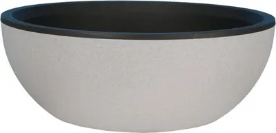 Image de Pot de Fleurs Riviera, Granit, D40 H15 cm, 12 L, Stone