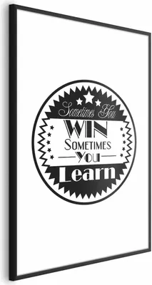 Produktbild von Posterpapier Poster - Sometimes You Win, Sometimes You Learn 29.7x42 cm Text n-A-0763-ao-a