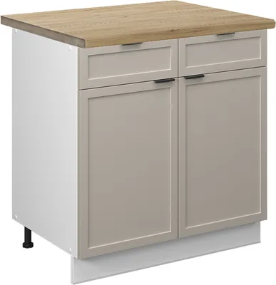 Imagen del producto de Mueble bajo de cocina Vicco Fame-Line GrisBeige 80 cm , ET Roble, Model 50422