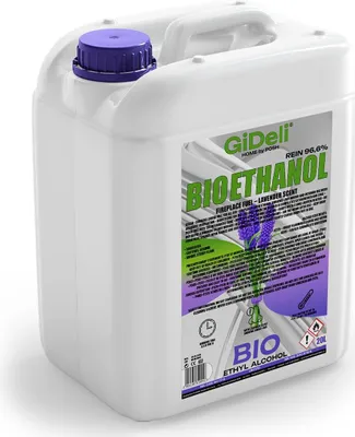 Produktbild von Bioethanol Lavendelduft 96,6% 20L für Kamin Universal Rauchfrei Rußfrei GiDeli