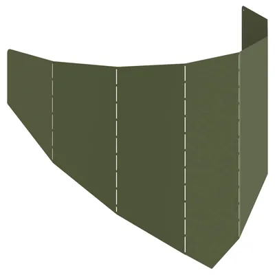 Image de Bordure de pelouse, 100 x 45 cm, acier, vert olive