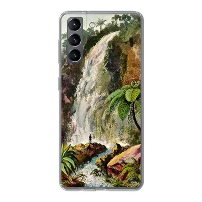 Produktbild von MuchoWow® Handyhülle Schutzhülle Hülle für Samsung Galaxy S21 Wasserfall - Kunst - Alte Meister Silikon Softcase Handy Hülle - Softcase