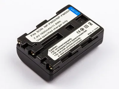 Immagine prodotto di Batteria adatta per Sony NP-FM55H, Li-Ion, 7,4V, 1600mAh, 11,8Wh