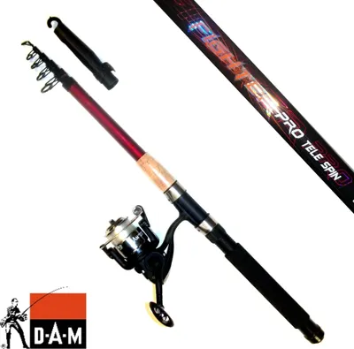 Produktbild von DAM Fighter Pro Combo Tele Spin Prút + navijak 2,1 m 10 - 30 g 6 dielov