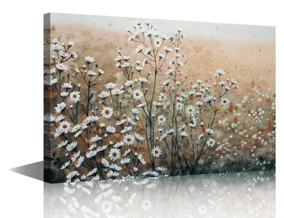 Produktbild von Wanddekoration aus Stoff mit Kamillenblumen