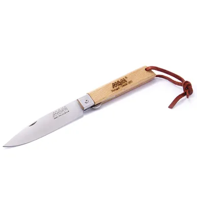 Image de Couteau MAM OPERARIO avec manche en cuir 2038 Etui Uni, hêtre