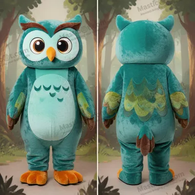 Obrázok produktu pre Modrý plyšový maskot sovy