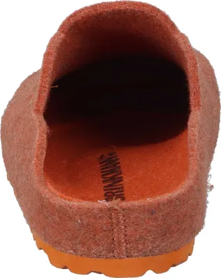 Produktbild von Dr. Brinkmann Damen Hausschuh Filz Pantoffel Wellenkante 320201, Größe:38 EU, Farbe:Orange
