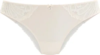 Produktbild von LASCANA Tanga Flora champagner Größe 44/46