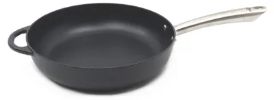 Emaille-Gusseisen-Pfanne 28 cm, 2,8 L, schwarz, antihaftbeschichtet