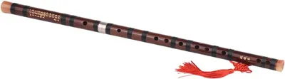 Immagine prodotto di Flauto di bambù in tonalità di Do - Strumento musicale portatile - Dizi tradizionale - Realizzato a mano con bambù amaro - Design leggero - Un'opera d'arte unica