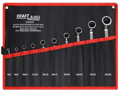 Produktbild von Zweischaliger Ringschlüssel-Set, 10-teilig, Modell KD10929