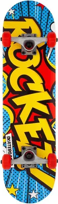 Produktbild von Rocket - Skateboard, Mini, Pop Art PP7997 (Einheitsgröße) (Schwarz/Bunt)