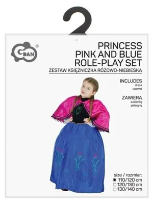 Produktbild von Kinderkostüm Prinzessin, Größe 110/120 cm - Godan