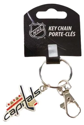 Obrázek produktu pro Inglasco – přívěsek na klíče „Washington Capitals“, logo, NHL PP13028 (jednotná velikost) (modrý)