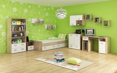 Obrázek produktu pro MOB, Studentský pokoj - Kimi 3 Sonoma light + white
