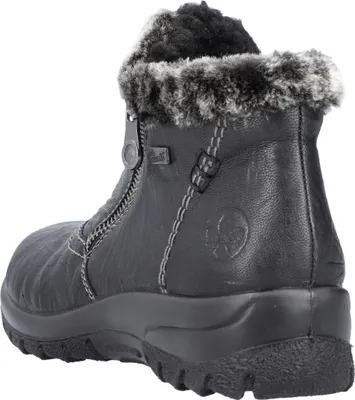 Produktbild von Rieker Damen Stiefelette schwarz/grau
