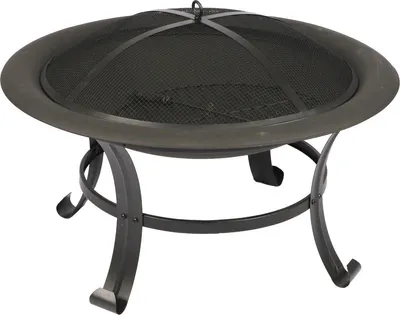Produktbild von Stilvolle Feuerstelle - groß, wetterbeständig - schwarz - Durchmesser 76 cm