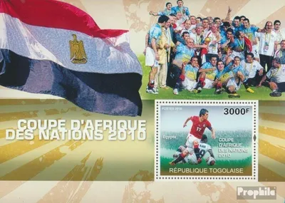 Produktbild von Briefmarken Togo 2010 Mi Block 546 (kompl. Ausgabe) postfrisch Afrikanische Fußballmeisterschaft 2010