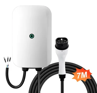 Imagen del producto de Cargador para vehículos eléctricos, cable de 7 metros, conector tipo 2, 7 kW, 32A, monofásico