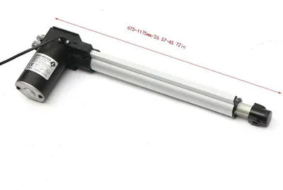 Obrázok produktu pre Lineárny pohon a lineárny aktuátor - Elektrický 12V DC - Zdvíhacia sila 6000 N - Zdvih 500 mm - Tichý chod 48 dB - Čierny