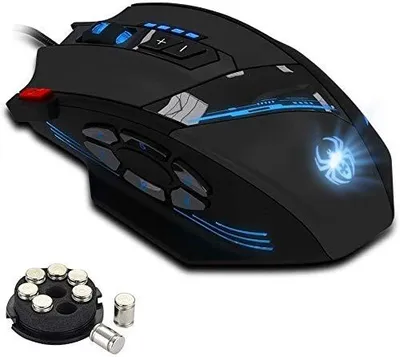 Obrázok produktu pre Herná myš RGB s 12 tlačidlami, rozlíšením 4000 DPI, ergonomickým dizajnom a káblovým pripojením