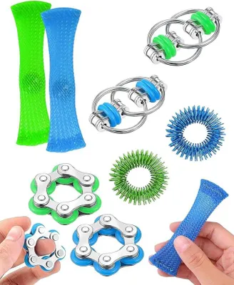 Produktbild von 8 Stück Fidget Toys Set Für Erwachsene Kinder, Fidget Toys Erwachsene,Anti Stress Spielzeug, Stressabbau Spielzeug, Skills, Für Stressabbau