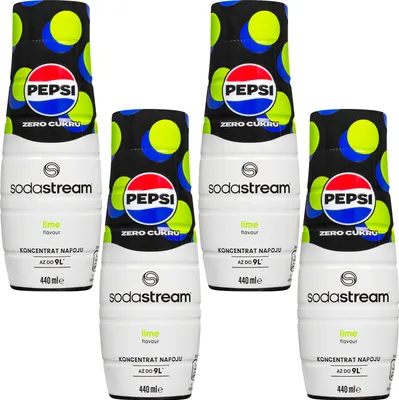 Produktbild von SodaStream Getränke-Sirup Pepsi MAX Limonensirup, 440ml, 4 Stück