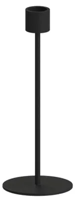 Kerzenhalter 21 cm schwarz, handgefertigt, skandinavisches Design