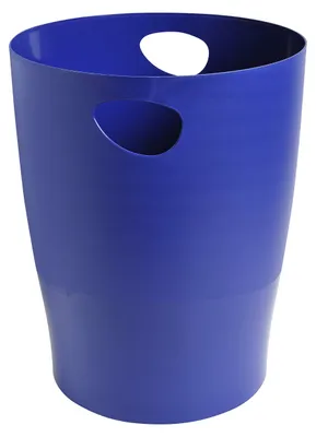 Obrázok produktu pre Exacompta kancelársky koš na papier ECOBIN 15 litrov, modrý, 26,3 × 26,3 × 33,5 cm