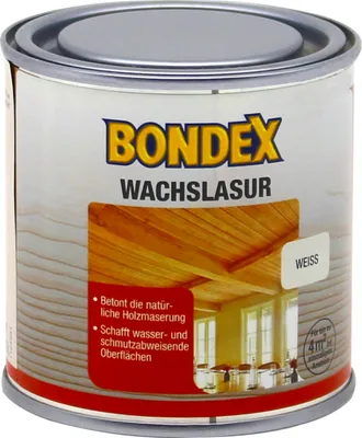 Produktbild von Bondex Wachslasur weiss 0,25L innen Möbel Tür