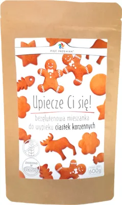 Zdjęcie produktu dla MIESZANKA DO WYPIEKU CIASTEK KORZENNYCH BEZGLUTENOWA 600 g - PIĘĆ PRZEMIAN