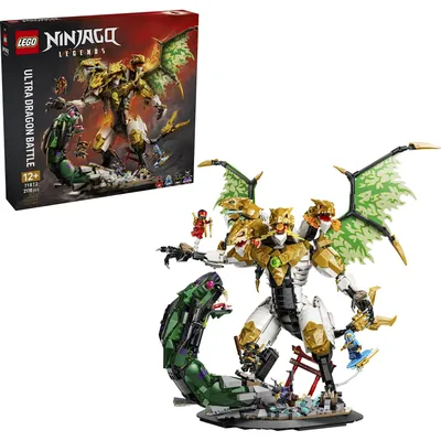 Zdjęcie produktu dla LEGO NINJAGO Bitwa z ultrasmokiem, Zestaw do budowania, 12 lat(a), Plastik, 2178 szt., 3,04 kg