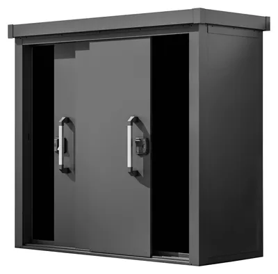 Immagine prodotto di GFP Primeyard Armadio da esterno in metallo 180x78x161 cm Casetta da giardino antracite pavimento incluso