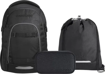 Produktbild von Coocazoo, Schulrucksack-Set MATE Black Coal 3-teilig