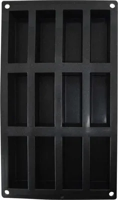 Image de PATISSE Mini moule à pain en silicone INPA.19190, Inoxidable, Schwarz, 6-3/4" x 11-3/8"
