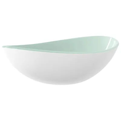 Zdjęcie produktu dla Umywalka ze szkła hartowanego, 54,5x35x15,5 cm, biała