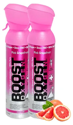 Image de Oxygène supplémentaire en canette Boost Oxygen Pamplemousse Rose, moyen, 2x5L