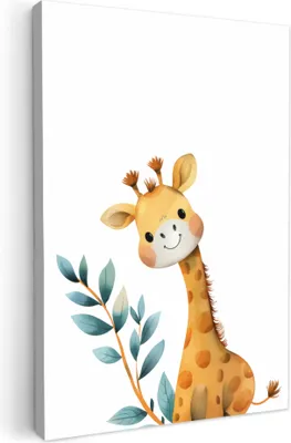Produktbild von Wanddeko 40x60 cm - Kinder - Giraffe, Deko, Deko Wohnzimmer, Bilder, Wanddeko