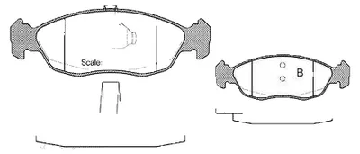 Produktbild von Bremsbelagsatz Scheiben 17 mm TRISCAN IAM-Expertise für u.a. PEUGEOT 106