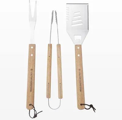 Produktbild von Edelstahl Grillzubehör Set für Outdoor Barbecue und Camping