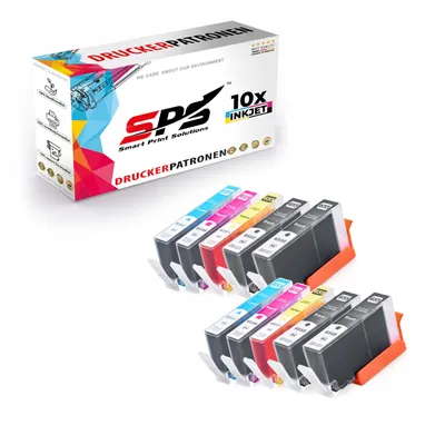 Produktbild von 10x Tinten HP 655XL Multipack kompatibel für HP Deskjet Ink Advantage 4625