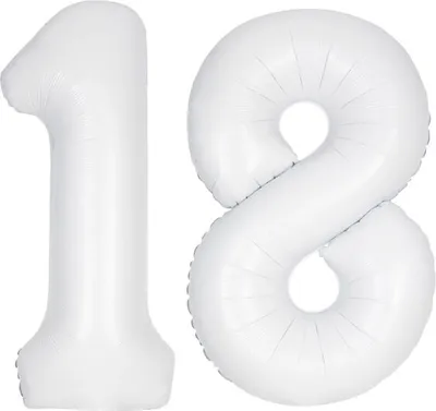 Produktbild von XXL Folienballon Zahl bunt Geburtstag Jubiläum Zahlenballon Riesenfolienballon Geburtstagsdeko