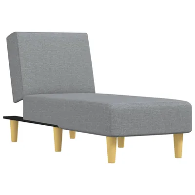 Produktbild von vidaXL Chaiselongue Hellgrau Stoff